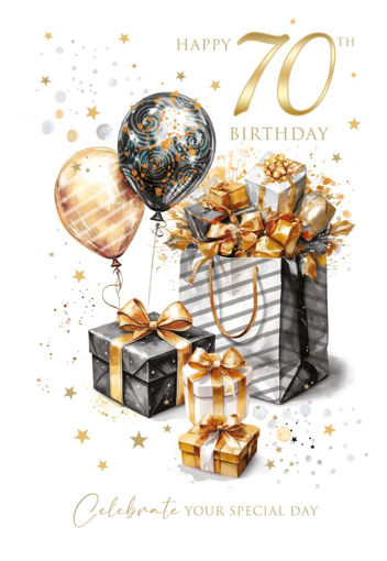 Picture of HAPPY 70TH BIRTHDAY CARD